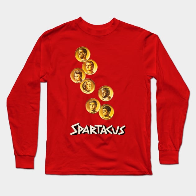 Spartacus Movie Poster Long Sleeve T-Shirt by MovieFunTime